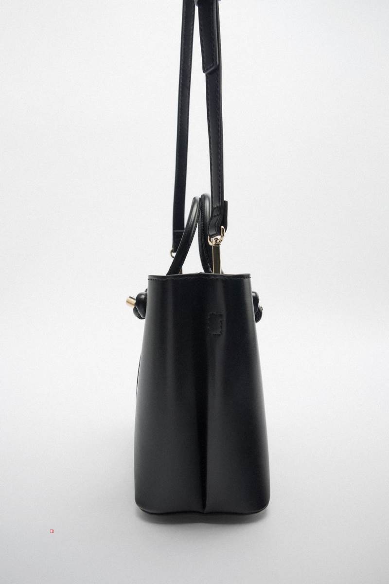 ZARA MINI CITY BAG Crossbody Väska Dam Svarta | YVBMC-4938