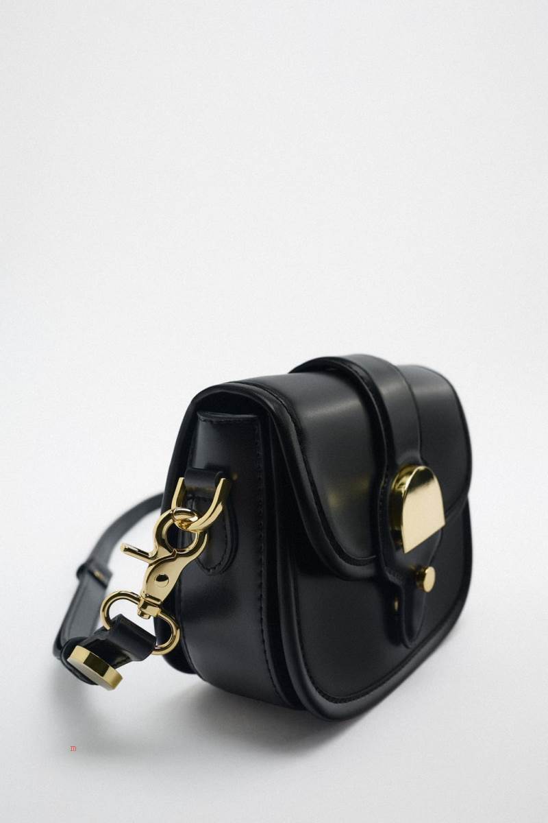 ZARA MINI Crossbody Väska Dam Svarta | FPBLT-6594