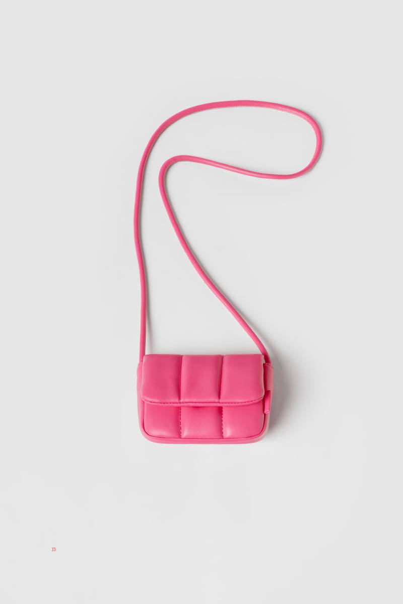 ZARA MINI Crossbody Väska Tjej Rosa | SBKVI-9263