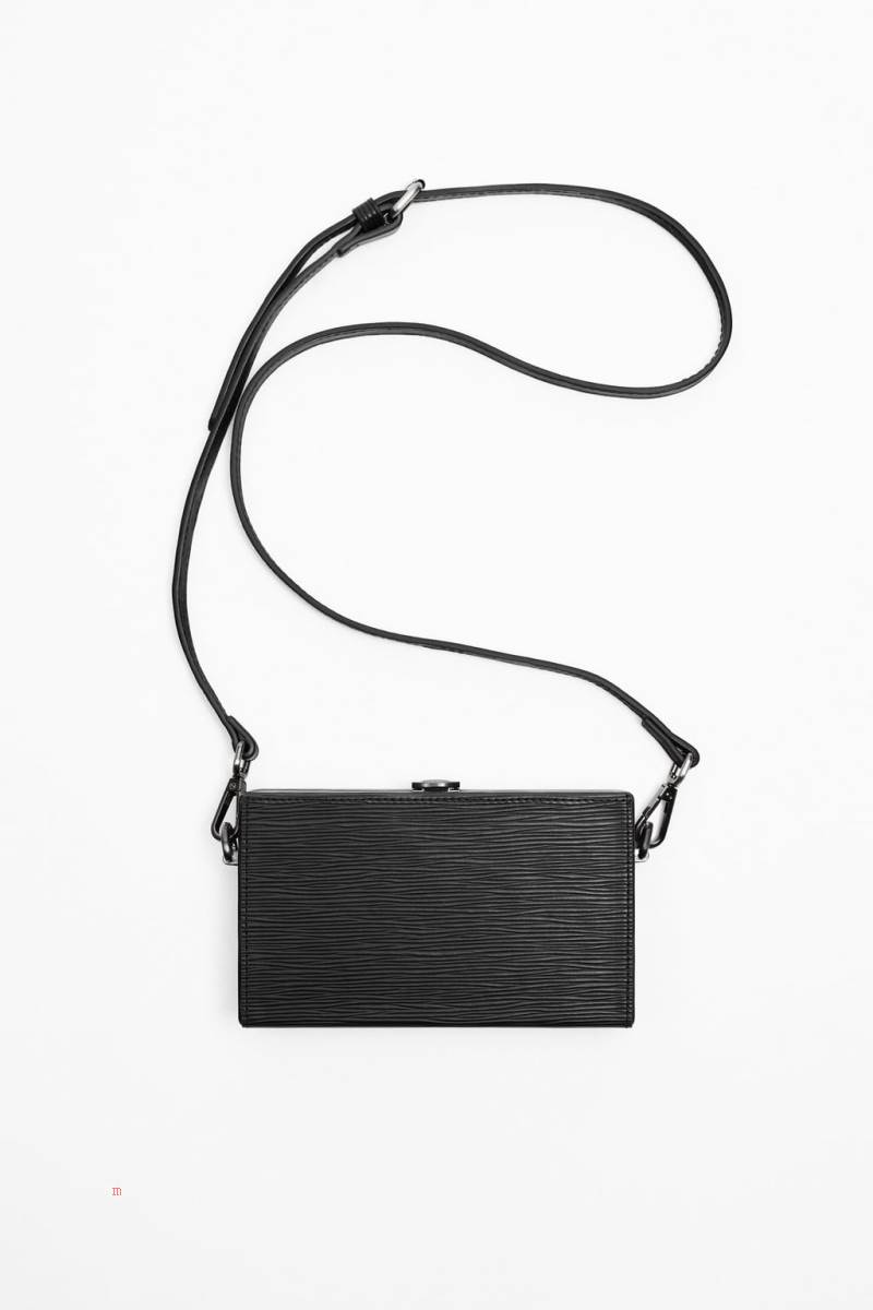 ZARA MINI RIGID Messenger Väska Herr Svarta | DEUCN-9701