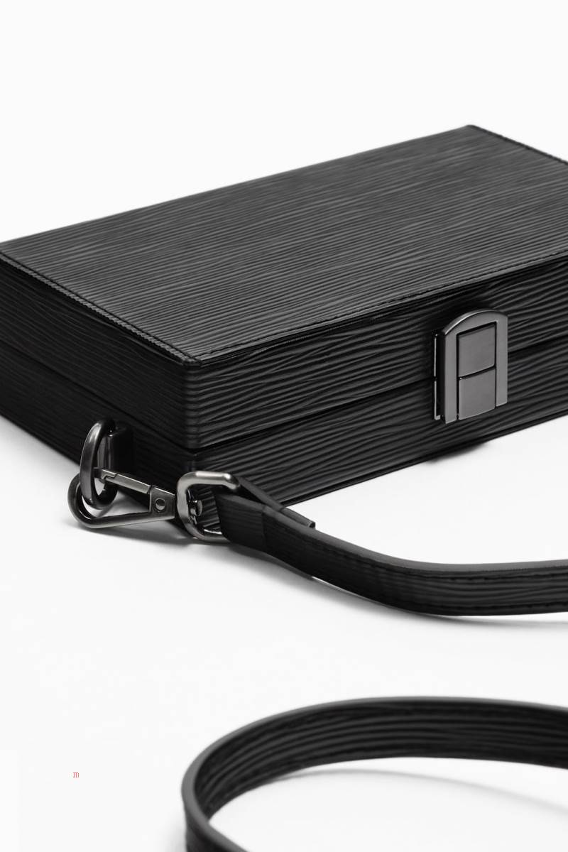 ZARA MINI RIGID Messenger Väska Herr Svarta | DEUCN-9701