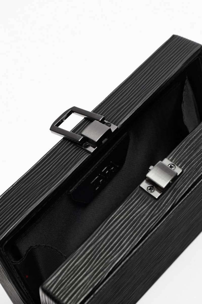 ZARA MINI RIGID Messenger Väska Herr Svarta | DEUCN-9701