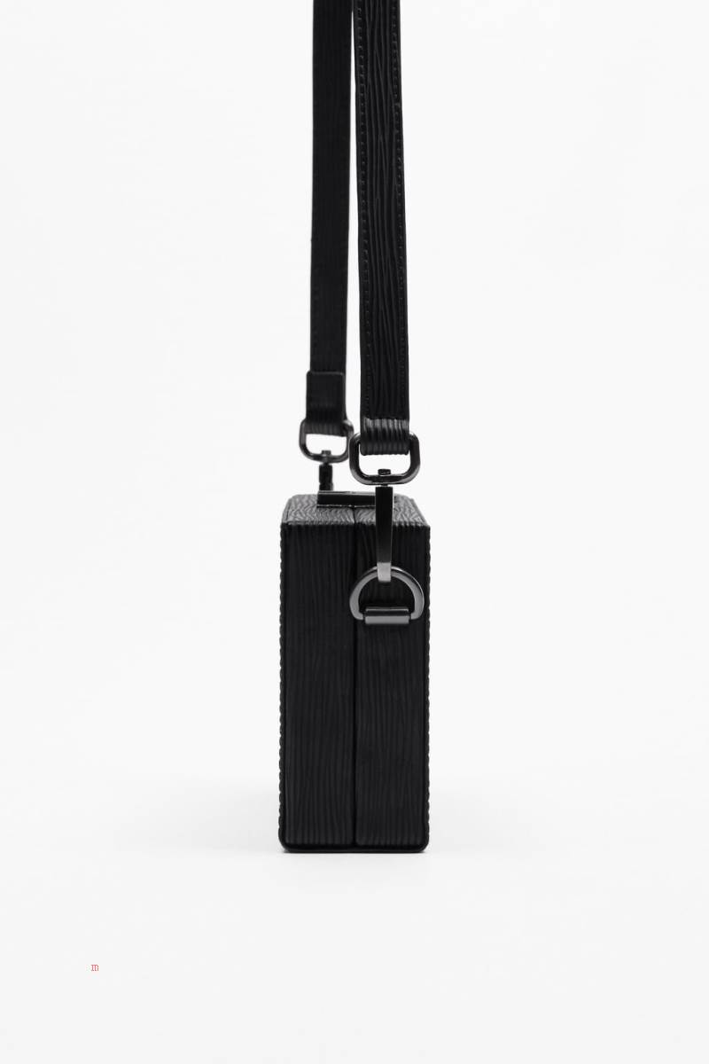 ZARA MINI RIGID Messenger Väska Herr Svarta | DEUCN-9701
