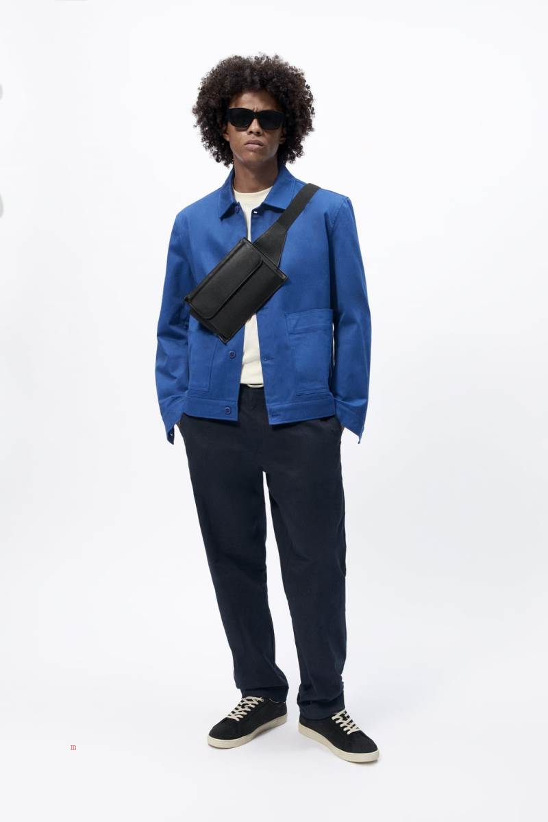ZARA MONOCHROME Bältesväska Herr Svarta | USVFI-9864