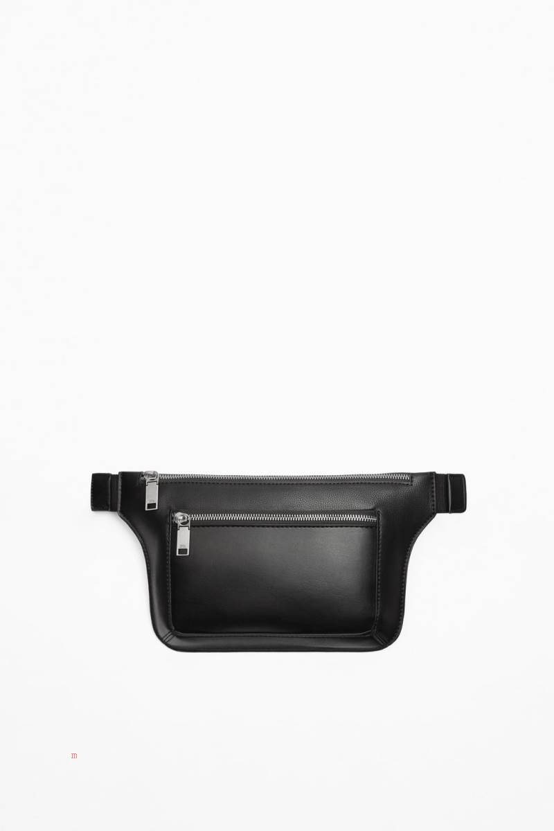 ZARA MONOCHROME Bältesväska Herr Svarta | WUOMV-8135