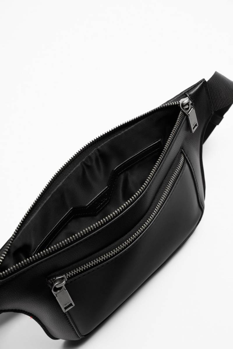 ZARA MONOCHROME Bältesväska Herr Svarta | WUOMV-8135