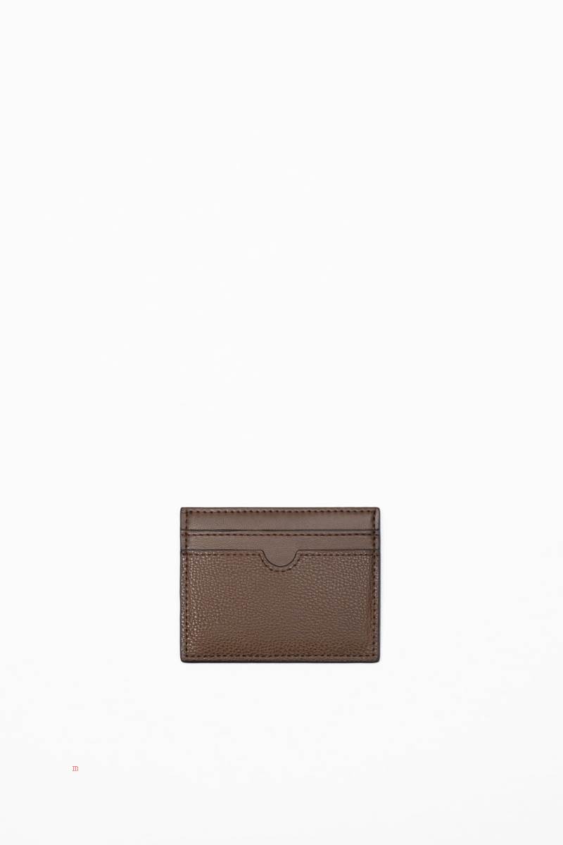 ZARA MONOCHROME EMBOSSED CARD HOLDER Plånbok Herr Bruna | LBCJV-8746