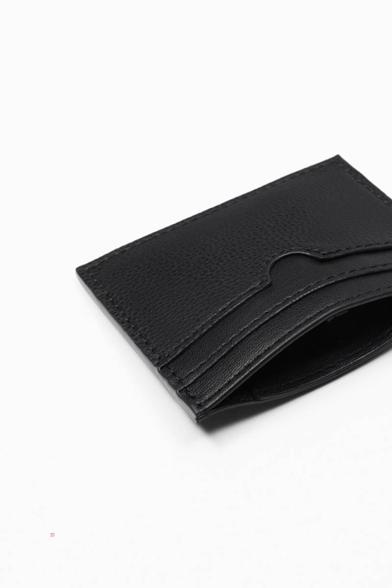 ZARA MONOCHROME EMBOSSED CARD HOLDER Plånbok Herr Svarta | SBWFK-8653