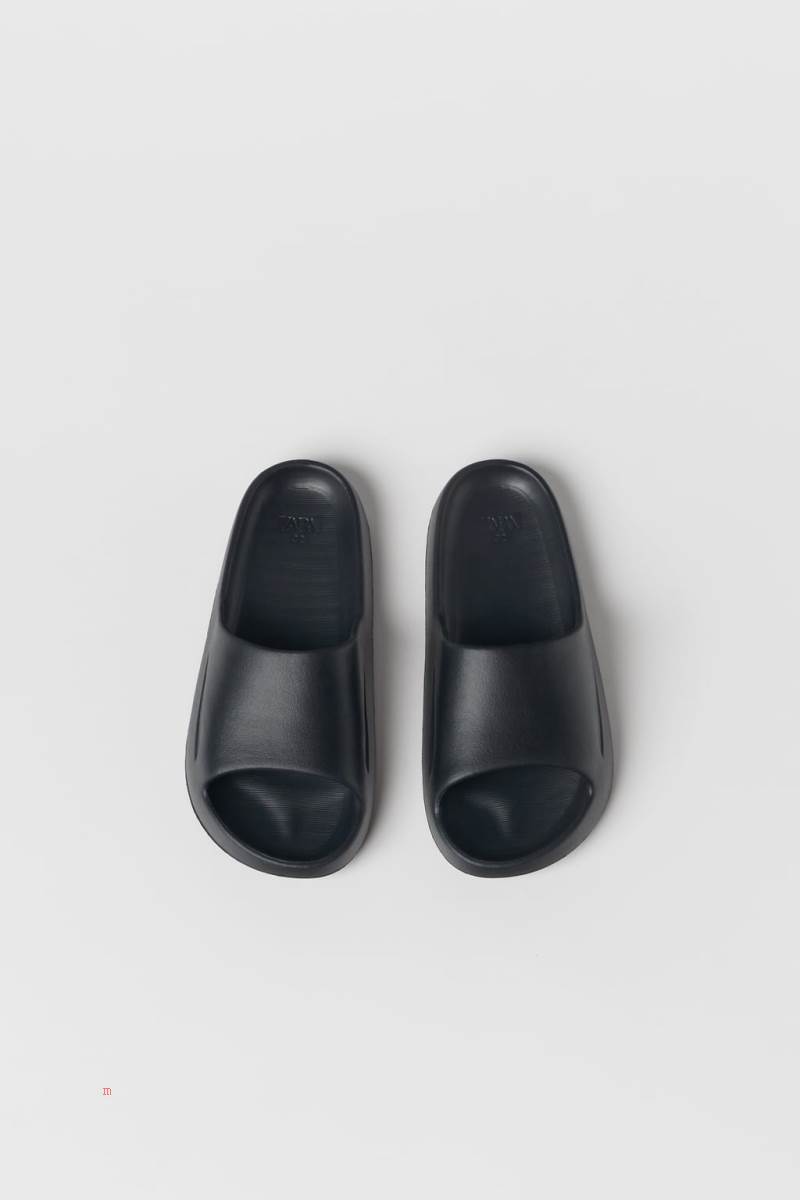 ZARA MONOCHROME POOL Sandaler Tjej Svarta | TARSU-6138