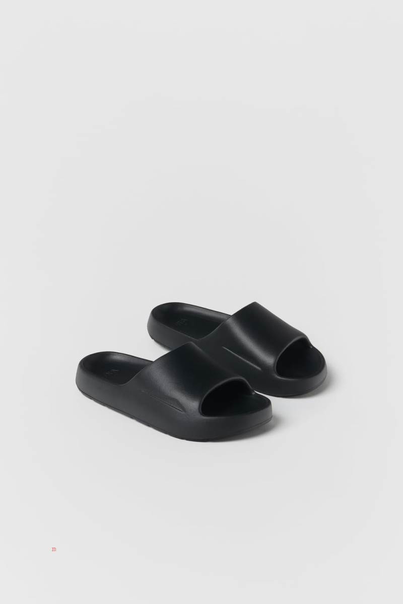 ZARA MONOCHROME POOL Sandaler Tjej Svarta | TARSU-6138
