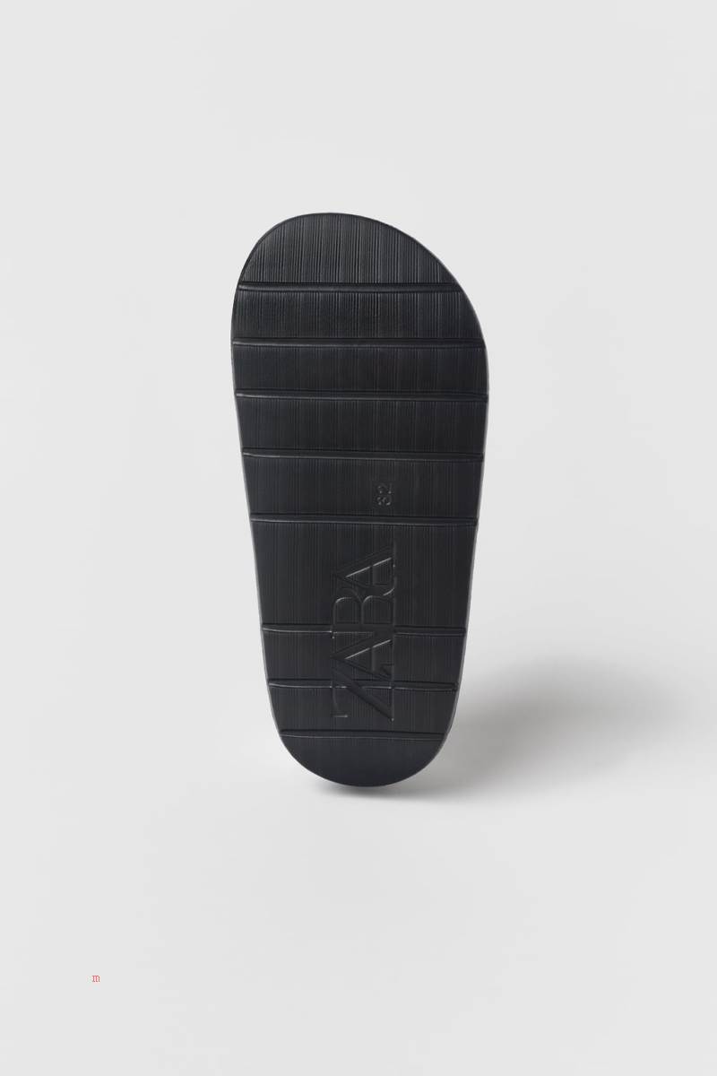 ZARA MONOCHROME POOL Sandaler Tjej Svarta | TARSU-6138