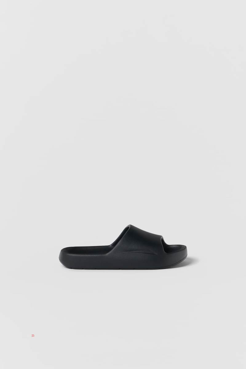 ZARA MONOCHROME POOL Sandaler Tjej Svarta | TARSU-6138