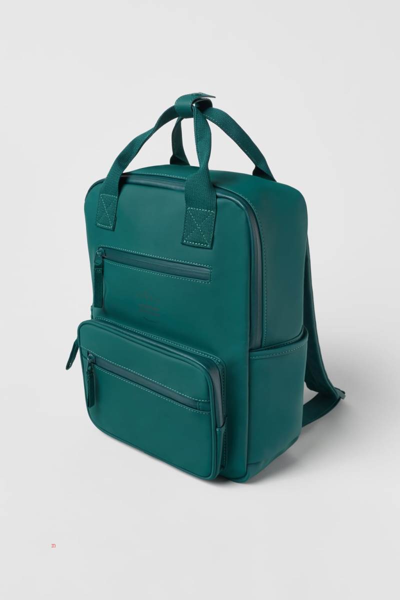 ZARA MONOCHROME RUBBERISED Ryggsäck Tjej Mörkblå | WJKLO-0619