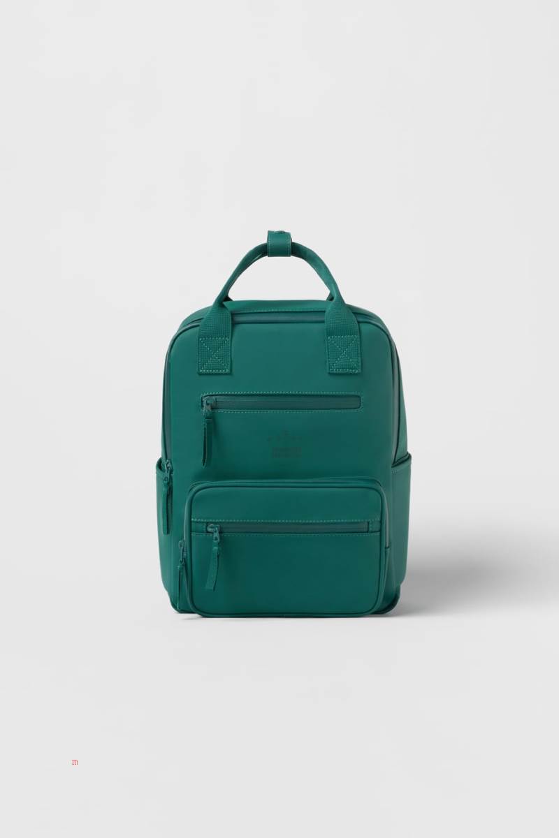 ZARA MONOCHROME RUBBERISED Ryggsäck Tjej Mörkblå | WJKLO-0619