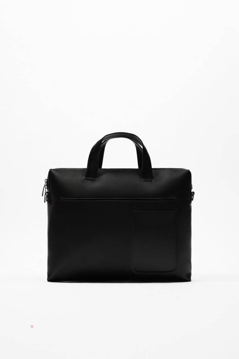 ZARA MONOCHROME SLIM Portfölj Herr Svarta | EZHOK-2746