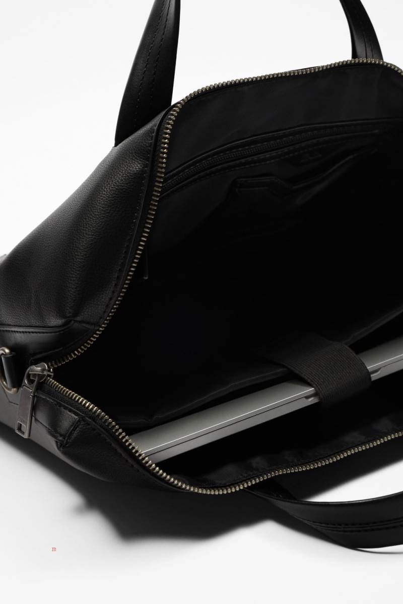 ZARA MONOCHROME SLIM Portfölj Herr Svarta | EZHOK-2746