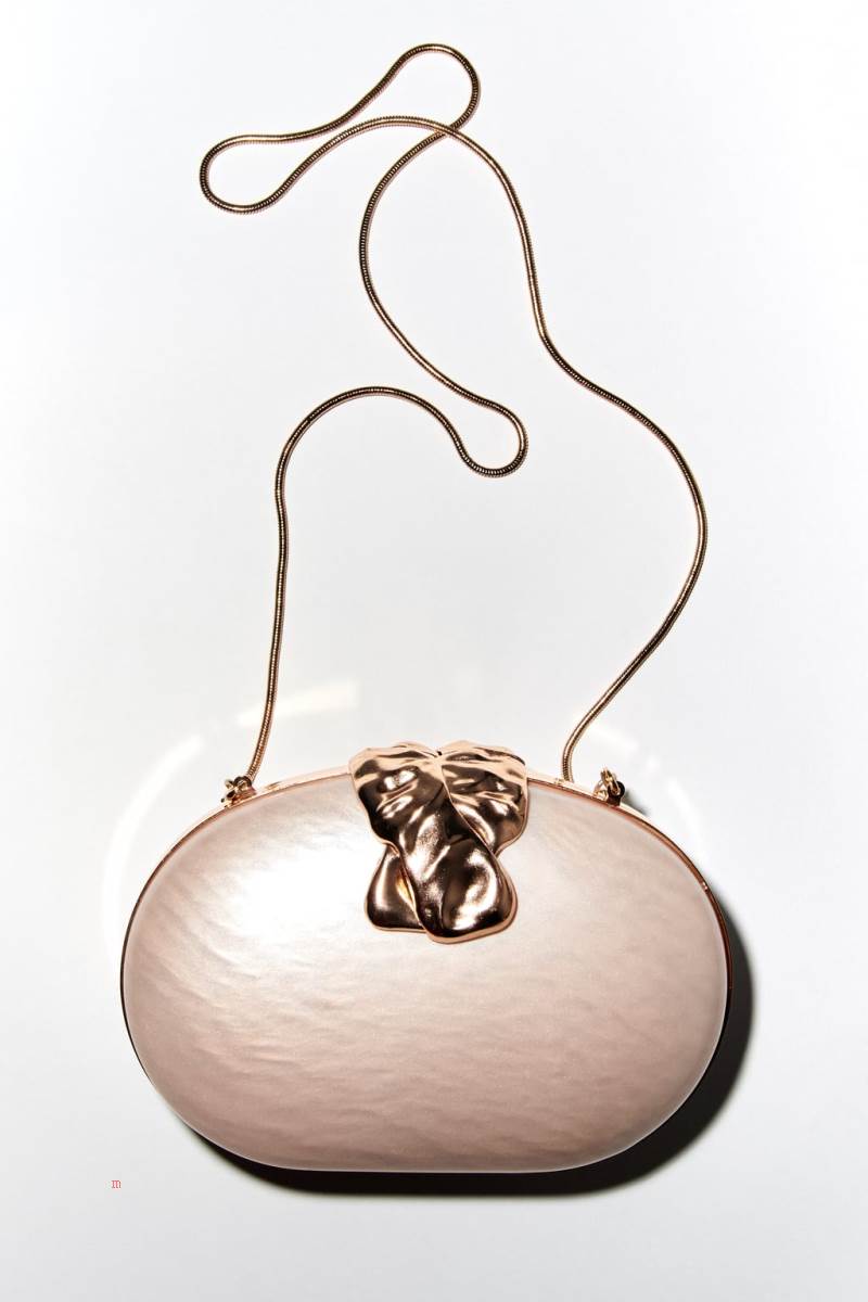 ZARA MOTHER-OF-PEARL-EFFECT Crossbody Väska Dam Vita | BQPUF-6915