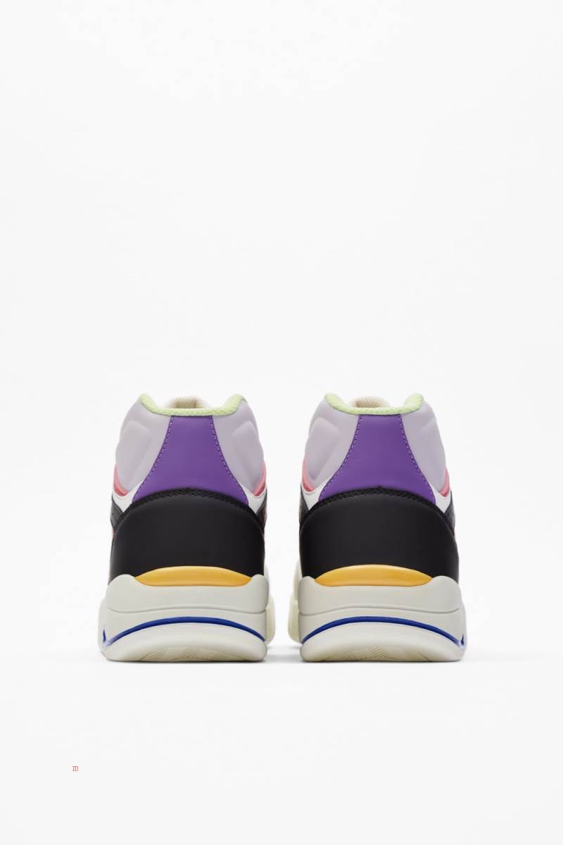 ZARA MULTICOLOURED HIGH-TOP Träningsskor Herr Olika Färger Röda | GFOSK-9512