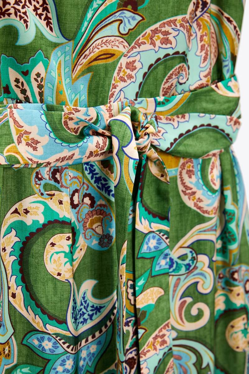 ZARA MULTICOLOURED PRINT Jumpsuit Dam Olika Färger Röda | RBZHM-2586