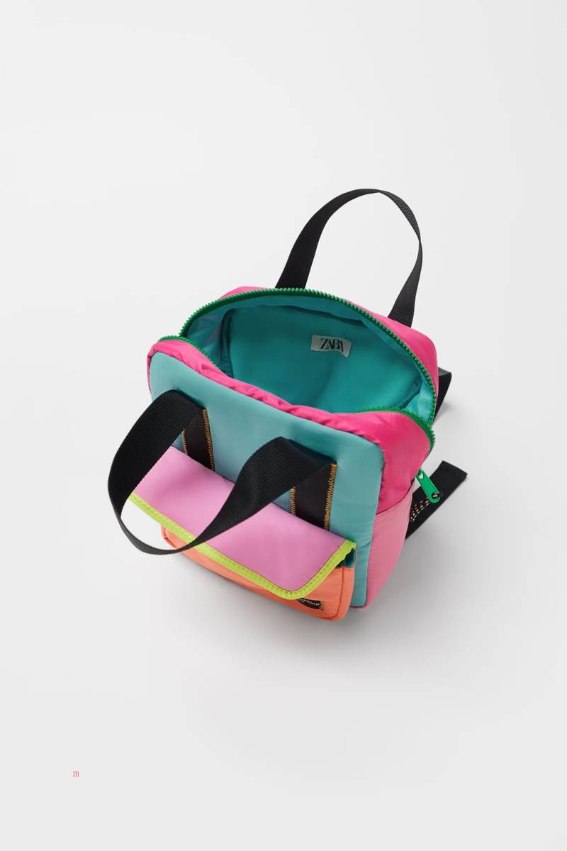 ZARA MULTICOLOURED TECHNICAL Ryggsäck Pojke Olika Färger Röda | RTNZL-7415