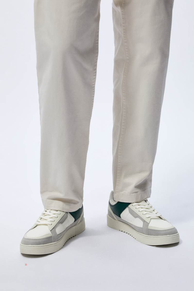 ZARA MULTI-PIECE CONTRAST Sneakers Herr Olika Färger Röda | EAMPJ-2864