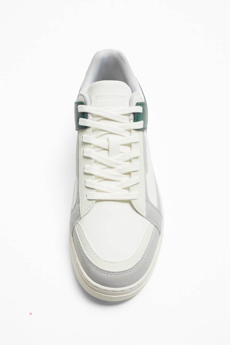ZARA MULTI-PIECE CONTRAST Sneakers Herr Olika Färger Röda | EAMPJ-2864