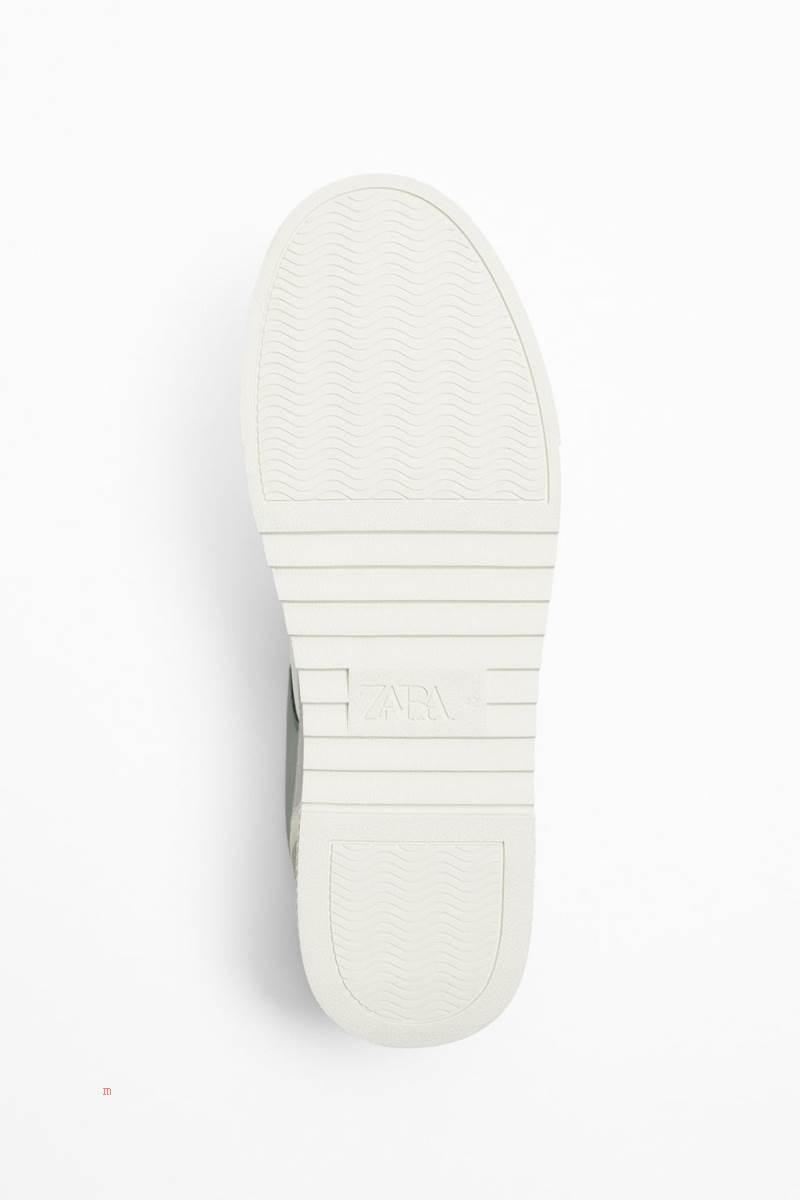 ZARA MULTI-PIECE CONTRAST Sneakers Herr Olika Färger Röda | EAMPJ-2864
