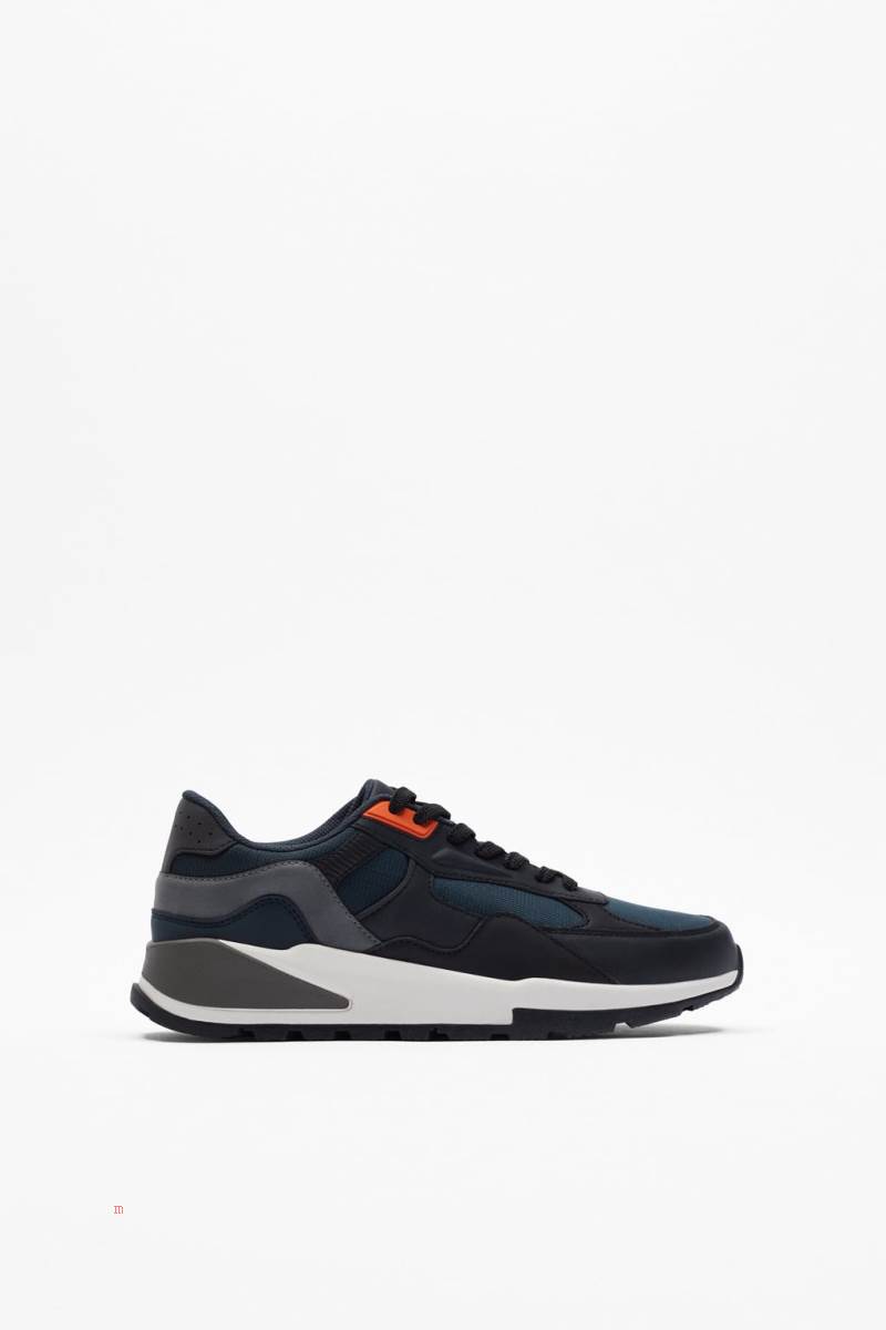 ZARA MULTI-PIECE RUNNING Träningsskor Herr Marinblå Blå | BLHEO-8254