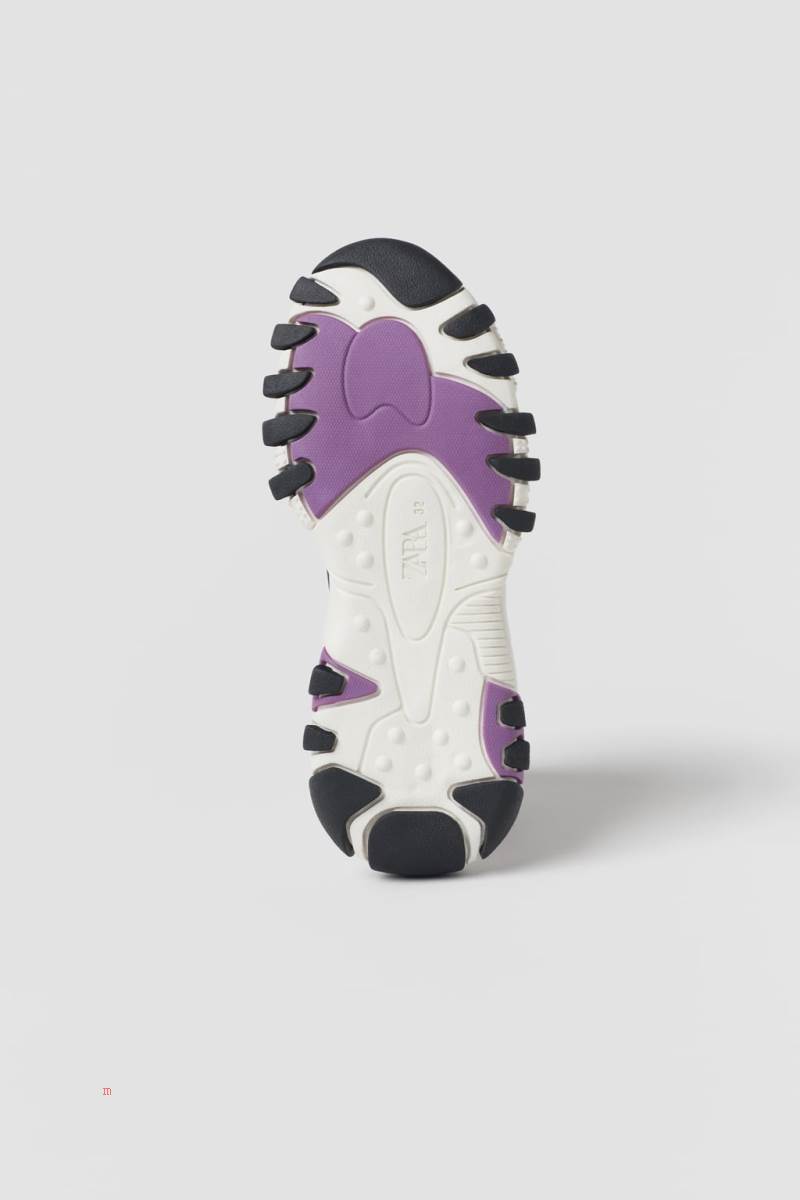 ZARA MULTI-PIECE Sneakers Pojke Vita | FEAYD-5042