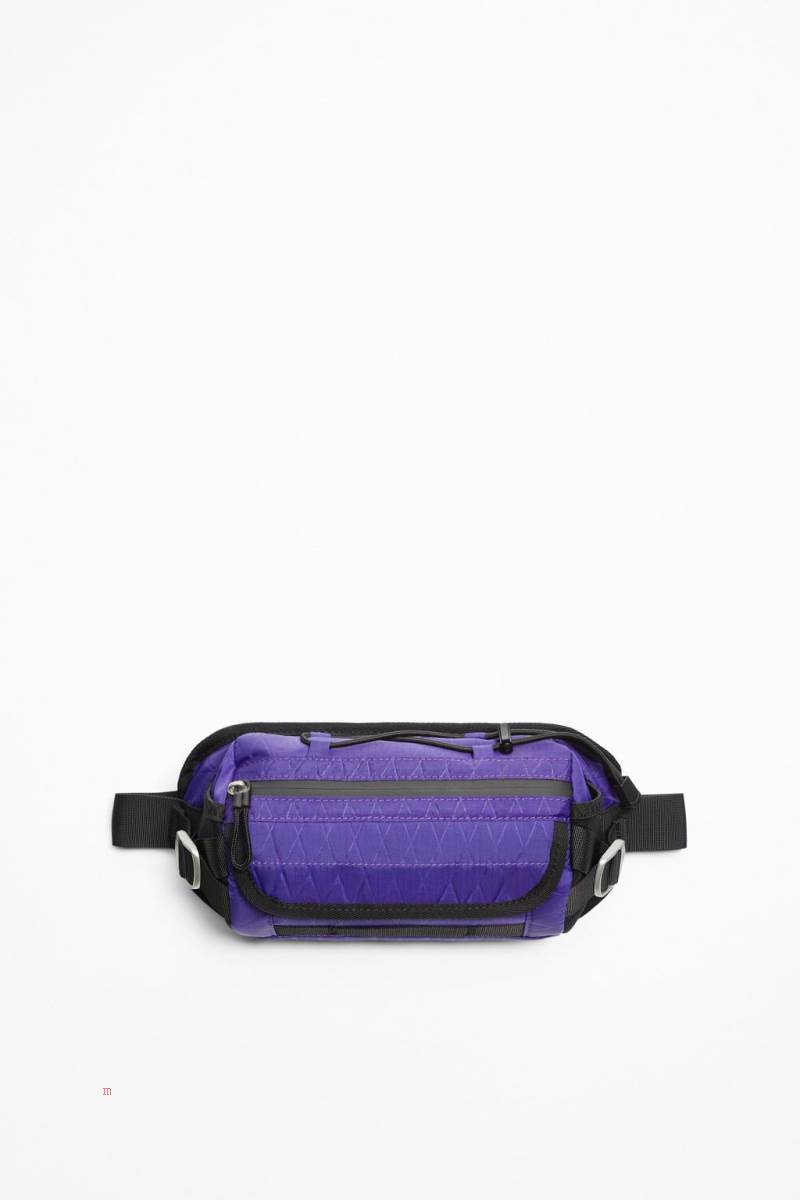 ZARA MULTI-POCKET Bältesväska Herr Lila | VXTQW-8510