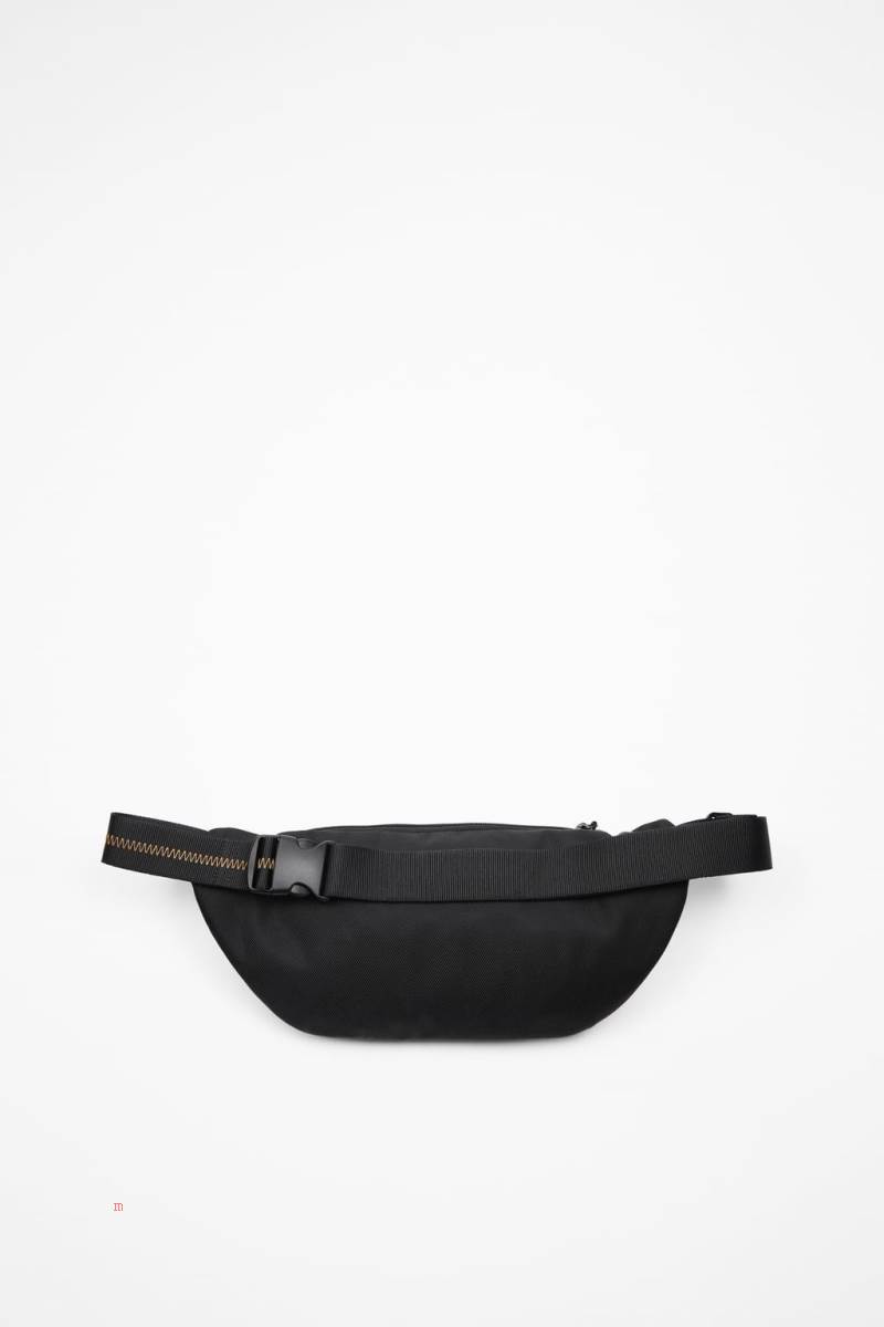 ZARA MULTI-POCKET Bältesväska Herr Svarta | YQWCB-6705