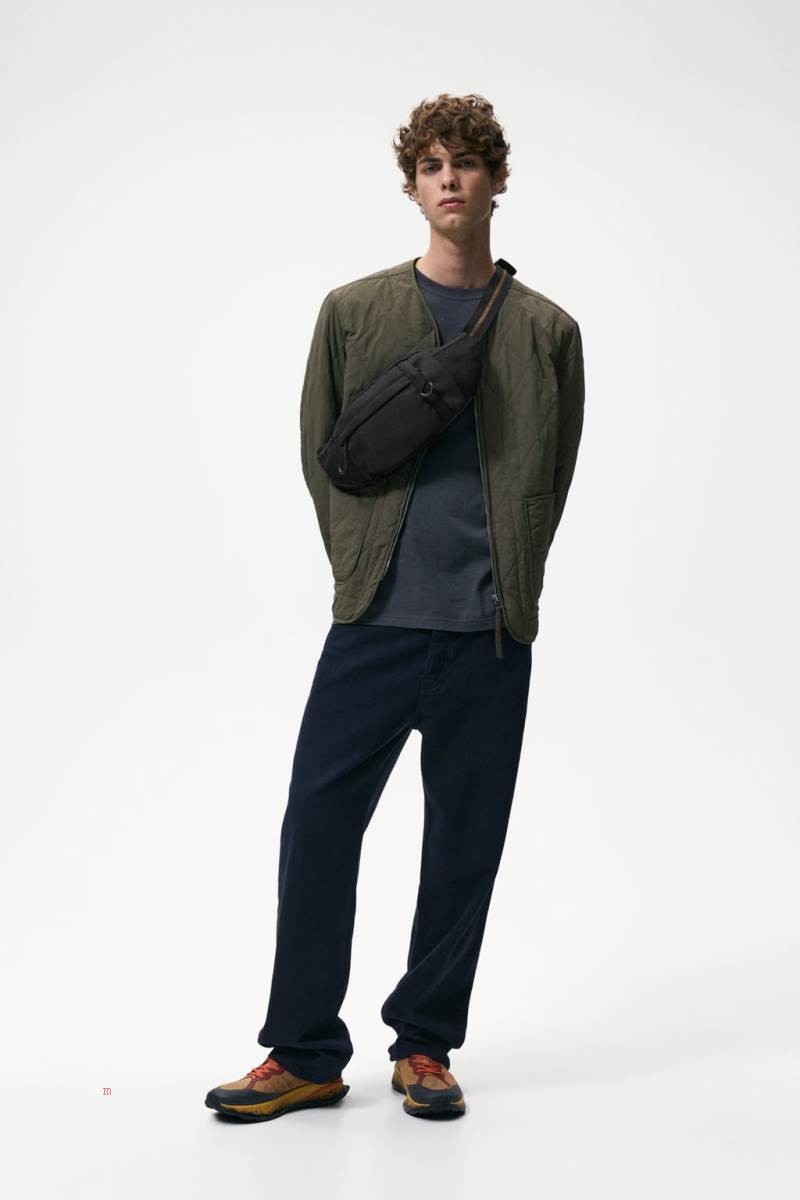 ZARA MULTI-POCKET Bältesväska Herr Svarta | YQWCB-6705
