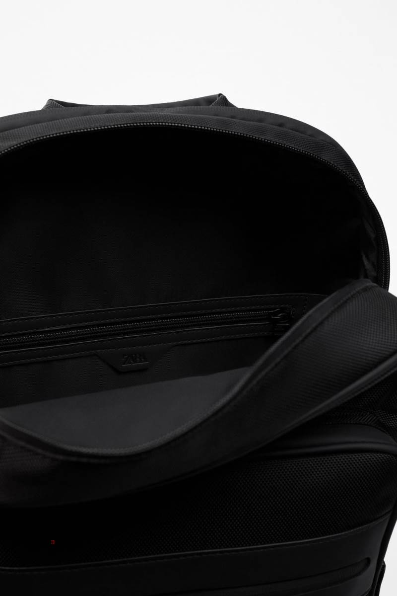 ZARA MULTI-POCKET Ryggsäck Herr Svarta | PCZXL-1502