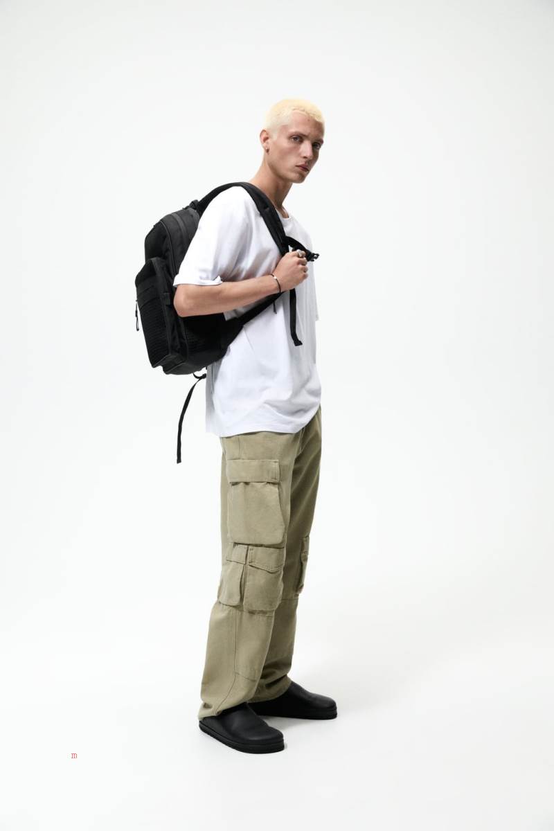ZARA MULTI-POCKET Ryggsäck Herr Svarta | PCZXL-1502