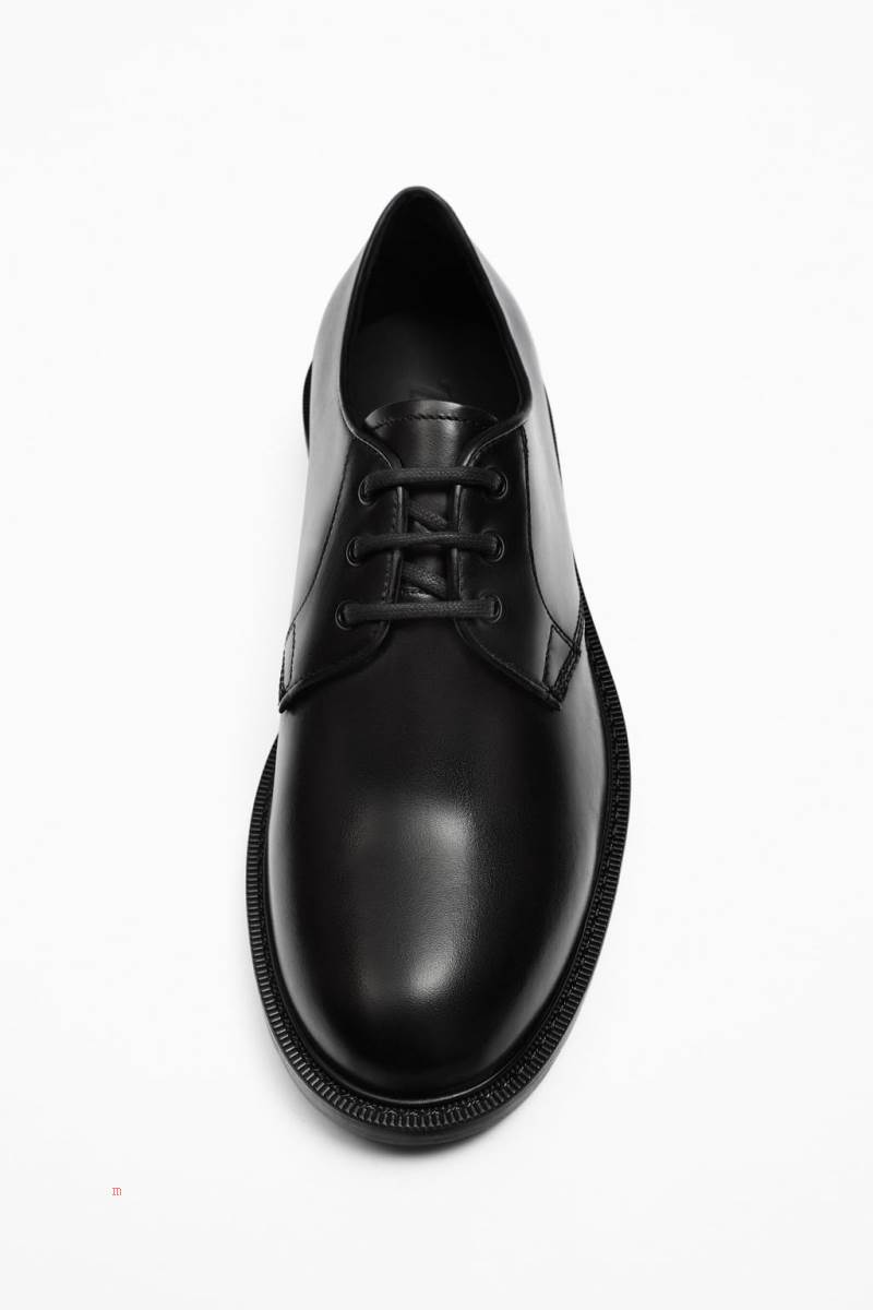 ZARA NAPPA LEATHER Läderskor Herr Svarta | SQYVN-1709