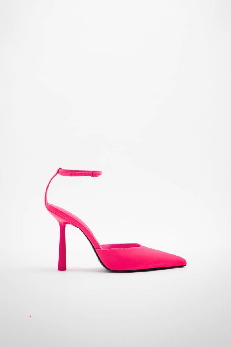 ZARA NEON HIGH-HEEL Klackskor Dam Rosa | ZLYAO-1654