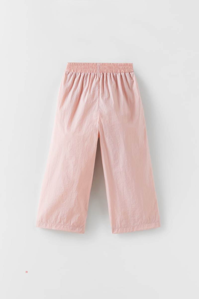 ZARA NYLON Byxor Tjej Rosa | HCJEV-7486