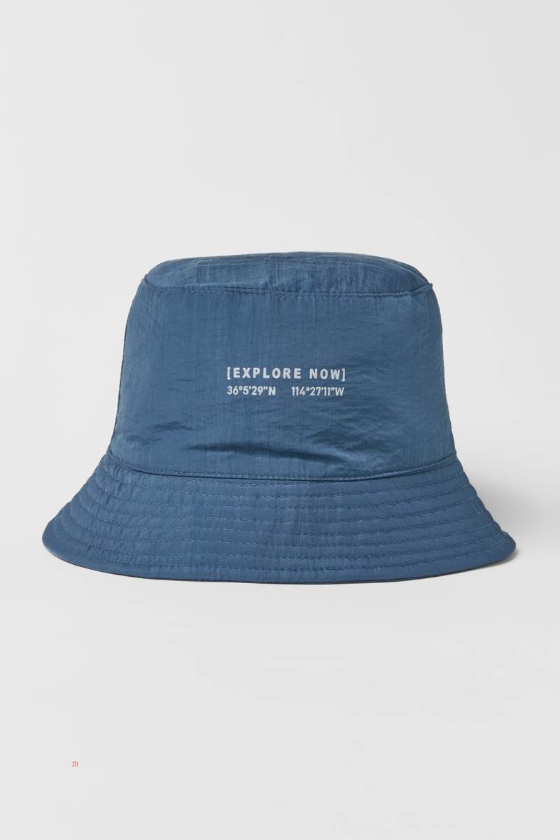 ZARA NYLON EXPLORER BUCKET Hatt Tjej Blå | DOASL-3190