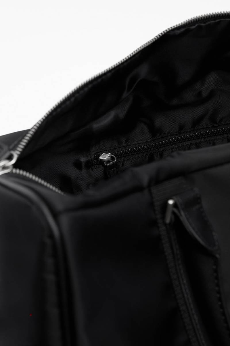 ZARA NYLON HOLDALL Handväska Herr Svarta | HUEDV-1043
