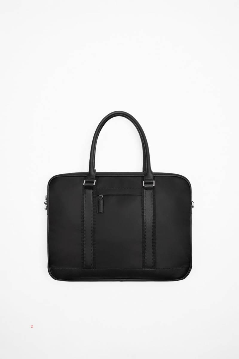 ZARA NYLON Portfölj Herr Svarta | QGITA-3285