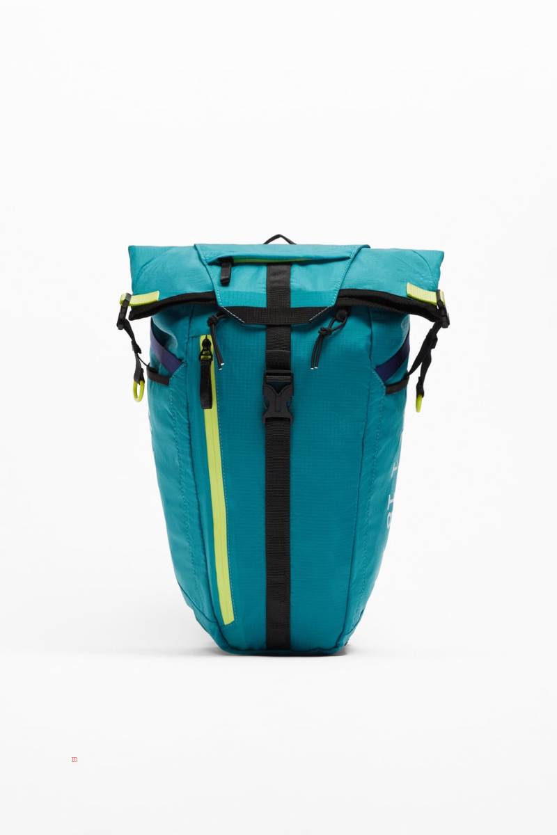 ZARA NYLON SPORTS Ryggsäck Herr Blå | HXQJS-0573