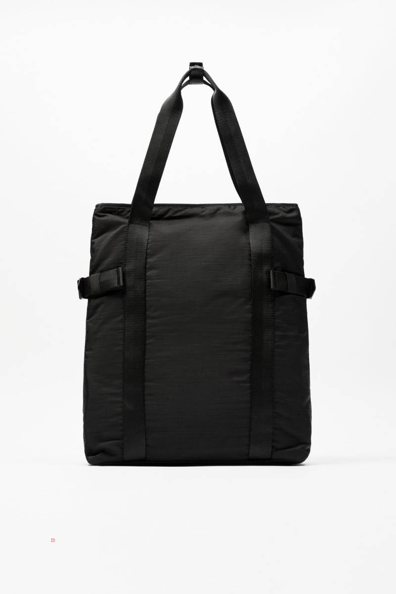 ZARA NYLON Toteväska Herr Svarta | ALJEH-0698
