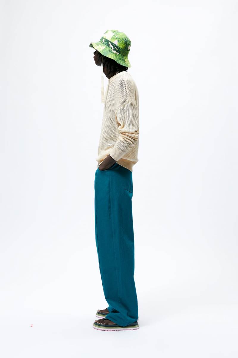 ZARA OPEN-KNIT Tröjor Herr Svarta Vita | BRCYZ-4130