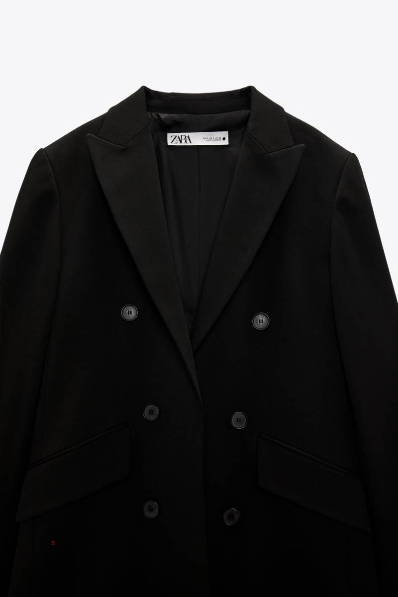 ZARA OPEN WITH BUTTONS Blazers Dam Svarta | ZVRAT-4678