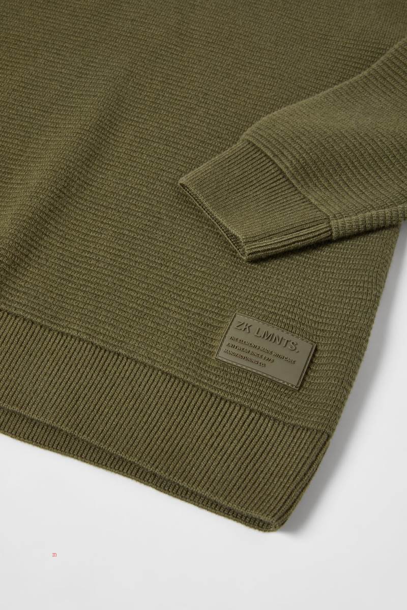 ZARA OTTOMAN KNIT Tröjor Pojke Khaki | BRFSV-3028