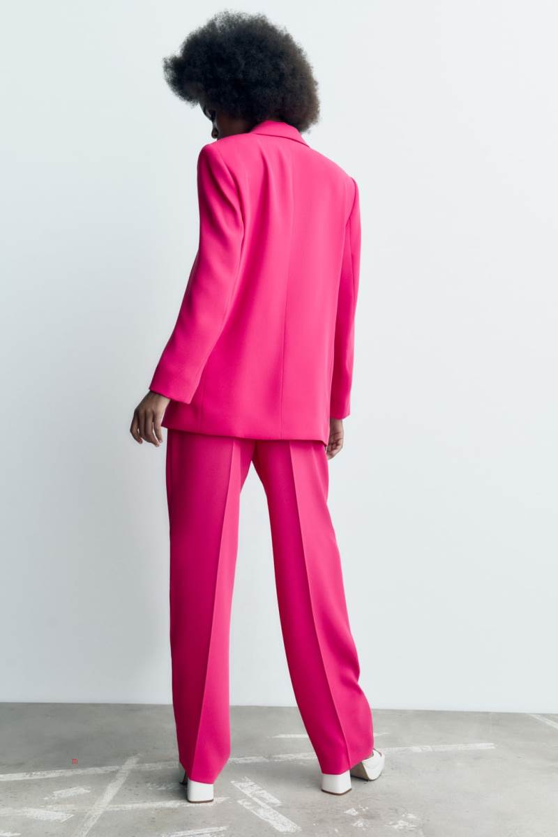 ZARA OVERSIZE Blazers Dam Fuchsia | ECIYZ-6915