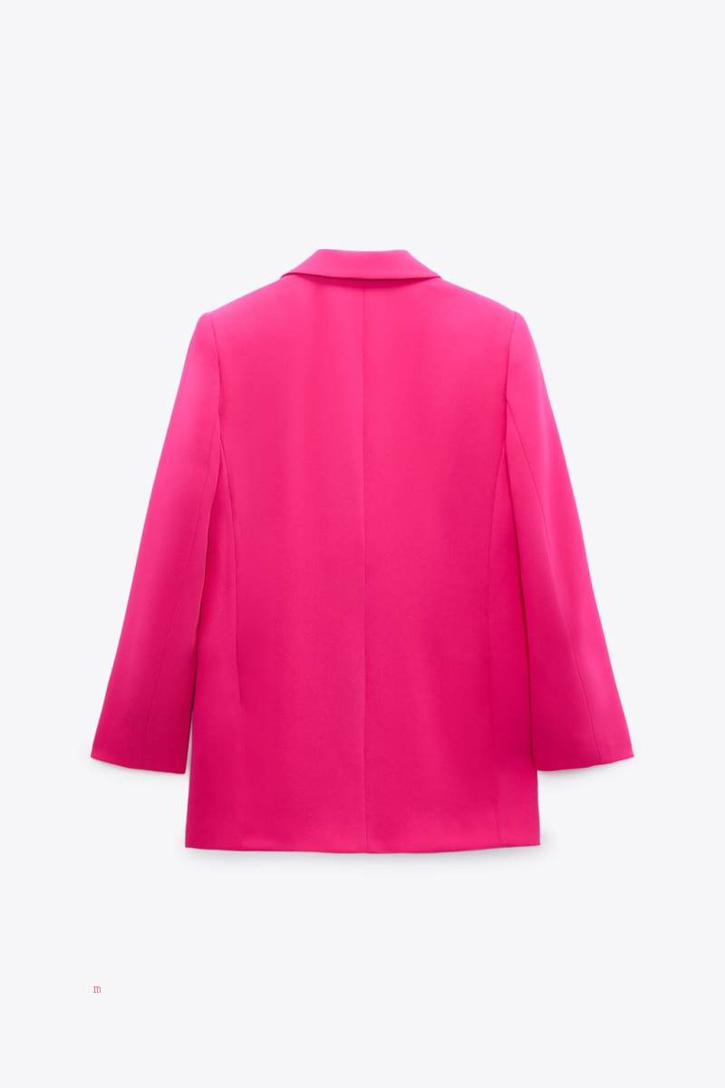 ZARA OVERSIZE Blazers Dam Fuchsia | ECIYZ-6915