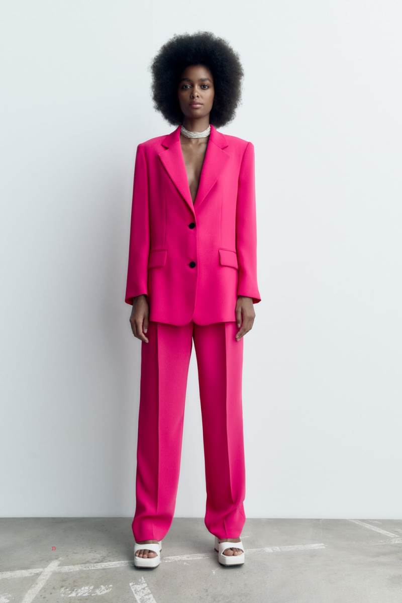 ZARA OVERSIZE Blazers Dam Fuchsia | ECIYZ-6915