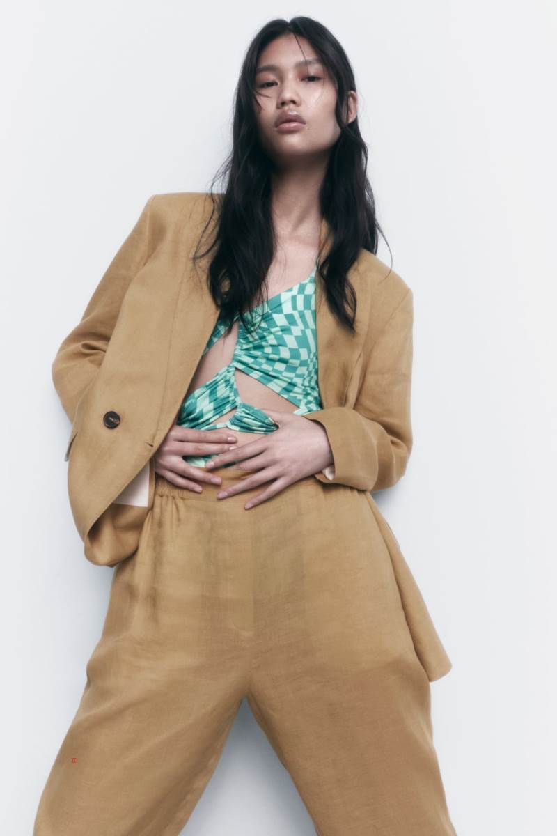 ZARA OVERSIZE LINEN Blazers Dam Bruna | BIOEA-5971