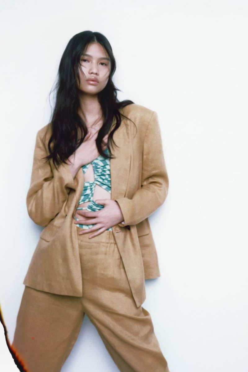 ZARA OVERSIZE LINEN Blazers Dam Bruna | BIOEA-5971